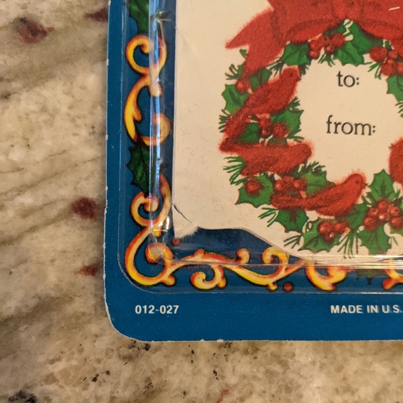 VTG Velvet Touch Gift Tags 1984 Bonus Montgomery Wards price tags org package - Picture 7 of 7